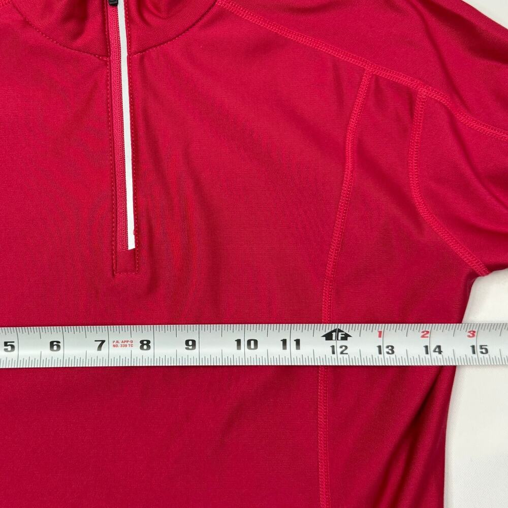 Rossignol Womens 1/4 Zip Pullover Athletic Shirt Size Small Pink - Picture 6 of 10